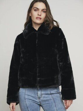 Sallie Faux Fur Bomber Jacket